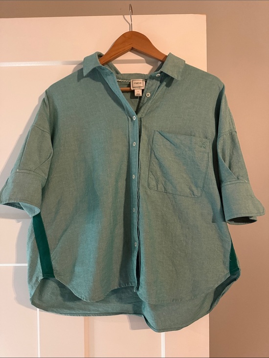 Maeve Tops - Maeve Mabel Boxy Oxford shirt